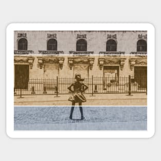 The Fearless Girl Sticker